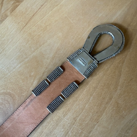 PEREZ SANZ BELT BLACK LEATHER SILVER VINTAGE RARE ARTISAN STATEMENT PIECE UNIQUE - Picture 7 of 13